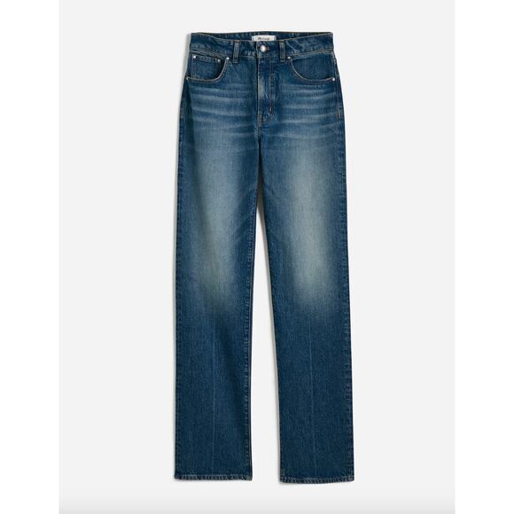 Madewell The Plus Curvy Longline Straight Jean Greendale Wash Blue 22W NWT - Picture 6 of 13